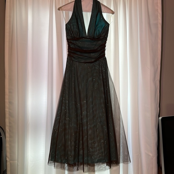 B Darlin Dresses & Skirts - B. Darlin Formal Aqua Brown Dress